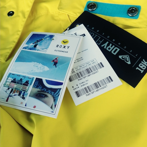 ROXY SYMBOL PNT SKI SNOWBOARD YELLOW PANTS - Picture 10 of 10